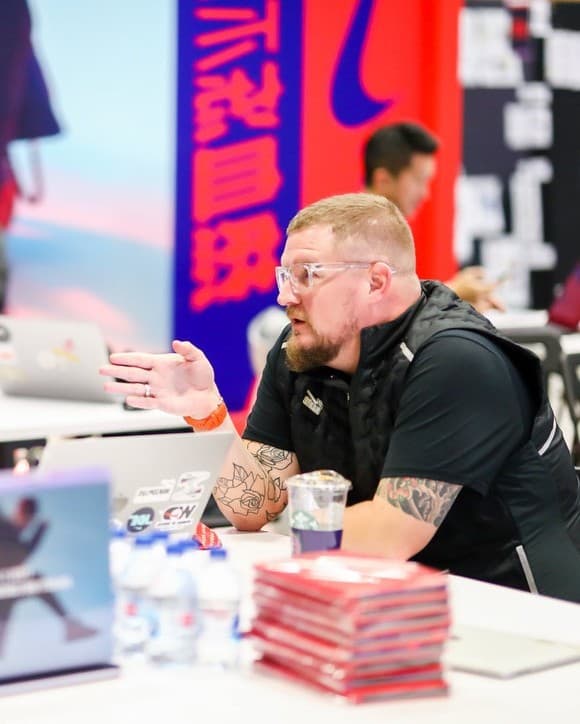 Brian Fenn at Nike Greater China working session