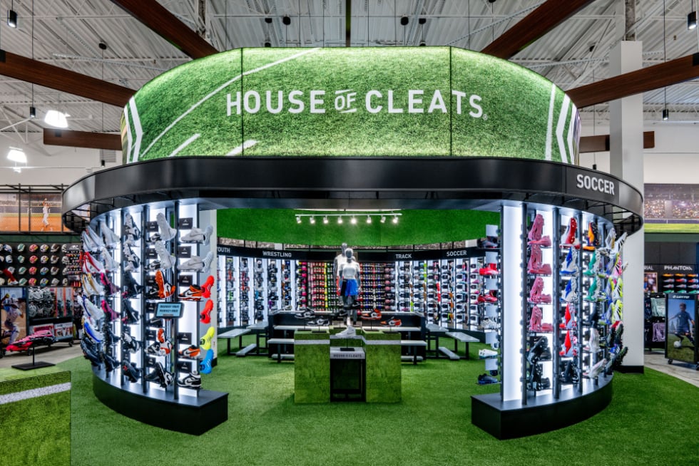 DICK'S House of Sport interior at Newport Centre, Jersey City